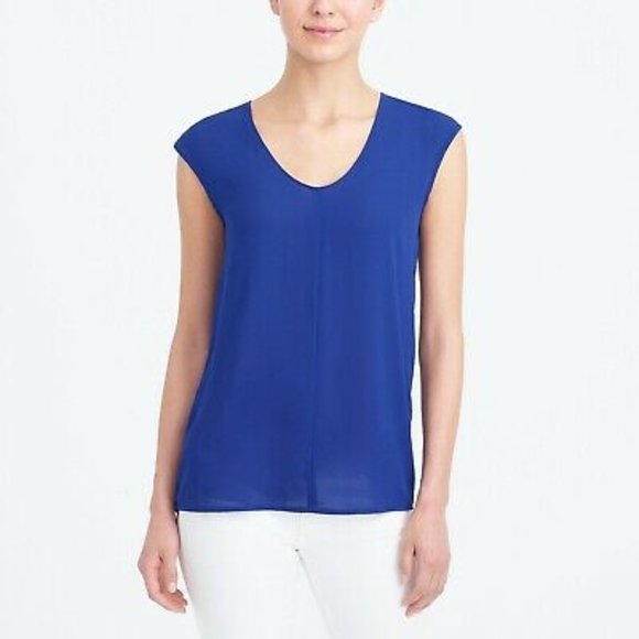 J Crew Coral Cap Sleeve Silky Top (small) - Picture 2 of 2